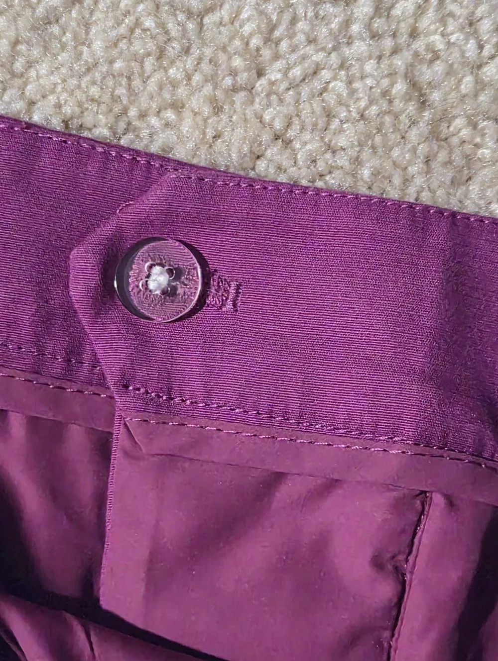 Calvin Klein Purple Scalloped Eyelet Lace Shorts Magenta Size 12